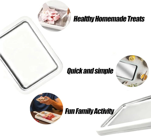 Rolled Ice Cream Maker Kit At-Home Rolled Ice Cream Machine DIY Fun Family Activity Instant with 2 Scrapers for Yogurt Sorbet